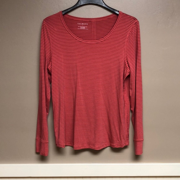 Talbots soft stretchy long sleeve shirt blouse - Picture 1 of 6